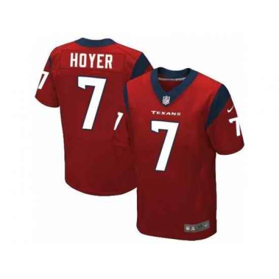 Nike Houston Texans 7 Brian Hoyer Red Elite NFL Jersey